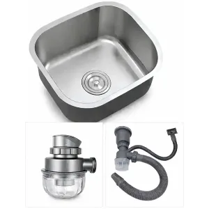 Pileta Bacha Acero Inoxidable 42 x 36 Mate