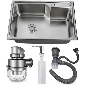 Pileta Bacha Cocina Acero Inoxidable 55 x 40 Mate