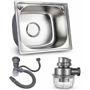 Pileta Bacha Cocina Eisen 42 x 37 Acero Inoxidable Mate